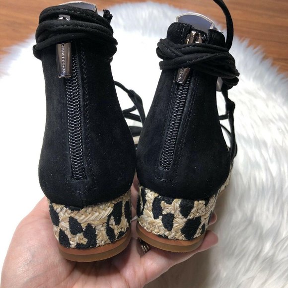 NWT Vince Camuto Espadrille Platform Sandals Black - Picture 6 of 10